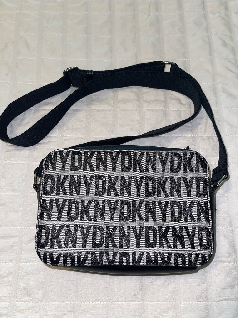 DKNY Tutu Double Zip Camera Crossbody Bag